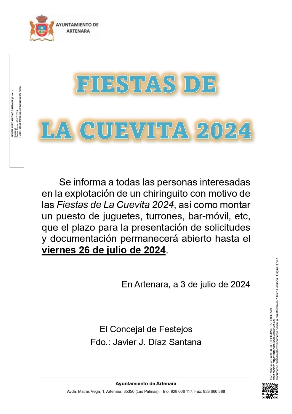 Chiringuitos La Cuevita 2024