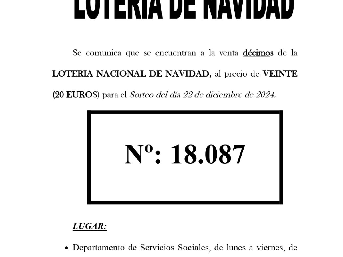 LOTERÍA DE NAVIDAD.