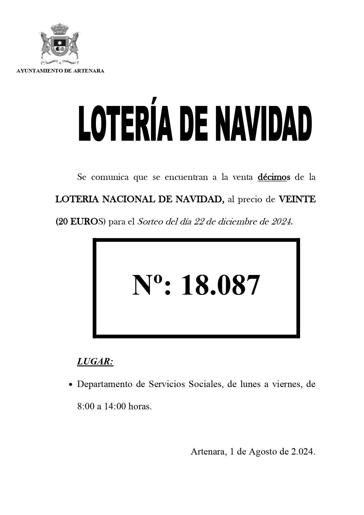 LOTERÍA DE NAVIDAD.