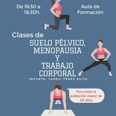 Clases de suelo pélvico, menopausia y trabajo corporal