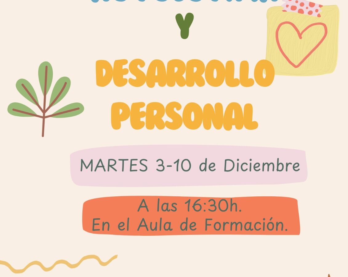 Taller de autoestima y desarrollo personal