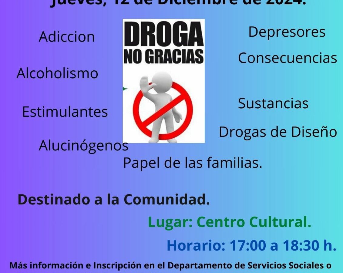 Charla-Taller prevención del consumo de drogas