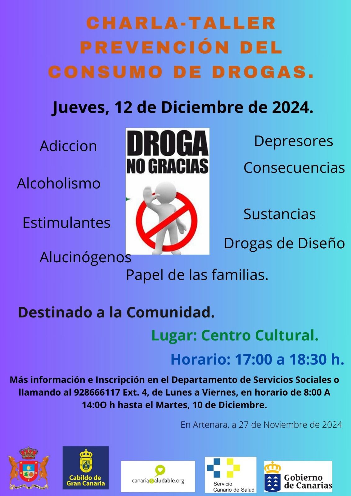 Charla-Taller prevención del consumo de drogas