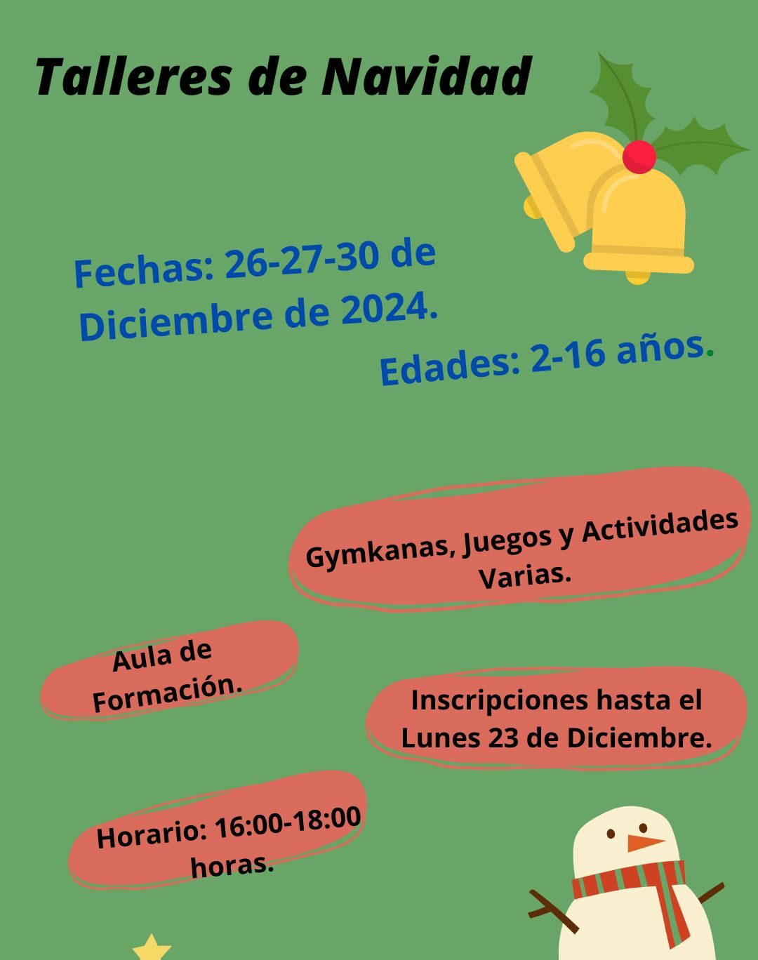 Talleres de Navidad.